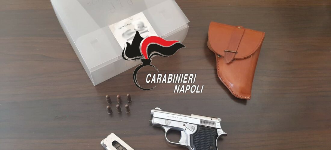 AGEROLA: pistola clandestina nella controsoffittatura, 58enne arrestato dai Carabinieri