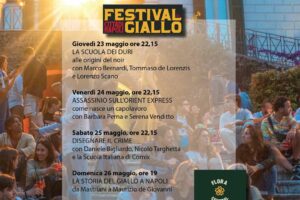 Torna il Festival del Giallo a Napoli dal 23 al 26 maggio