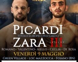 Boxe, per il titolo europeo Pesi Gallo, il napoletano Vincenzo Picardi è pronto