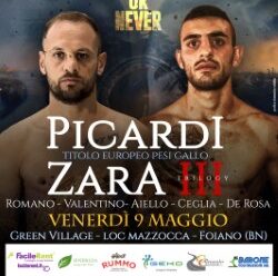 Boxe, per il titolo europeo Pesi Gallo, il napoletano Vincenzo Picardi è pronto